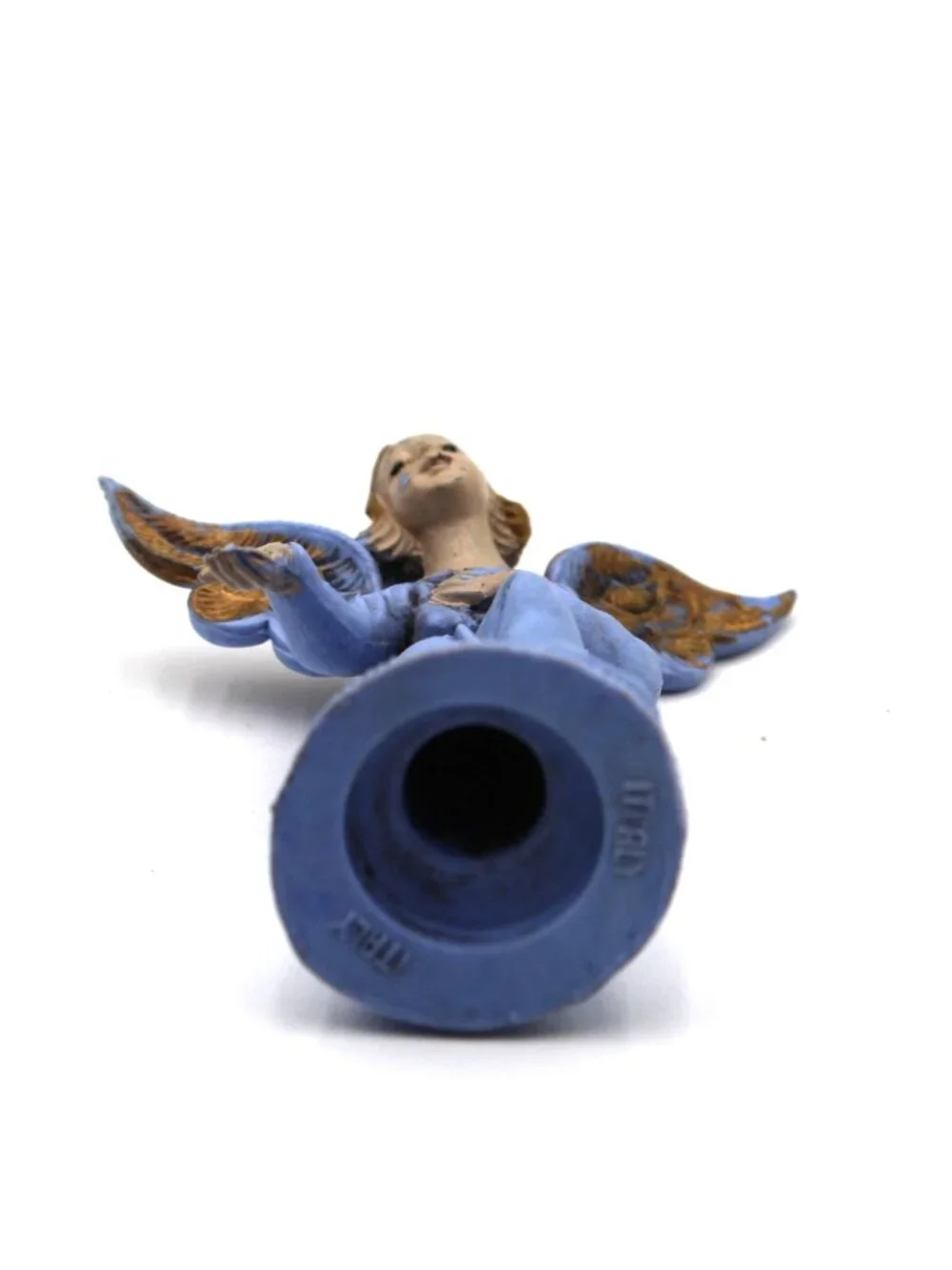 Vintage 2.8” Italy Depose Nativity Angel Blue Figure Christmas Holiday Decor